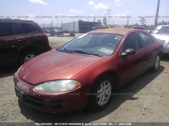 2B3HD46RX3H559397 - 2003 DODGE INTREPID SE RED photo 2