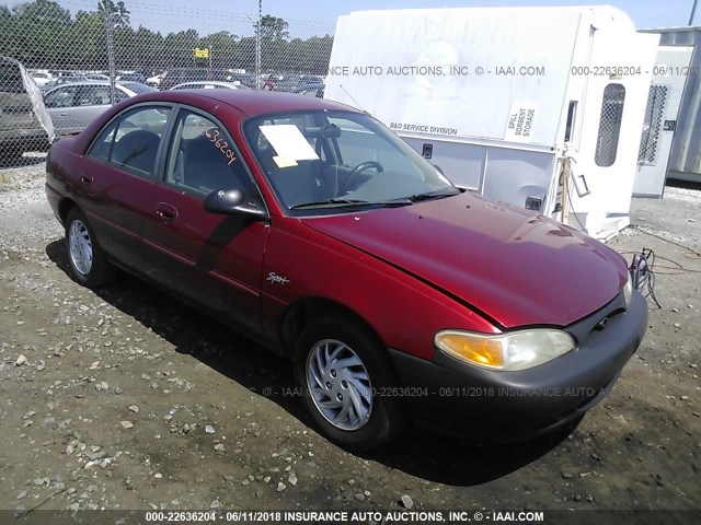 1FALP13P8VW160709 - 1997 FORD ESCORT LX/SPORT MAROON photo 1