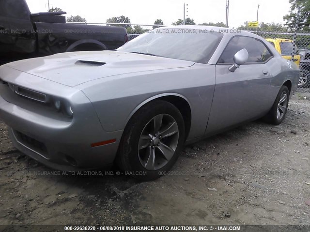 2C3CDZAG2FH787933 - 2015 DODGE CHALLENGER SXT GRAY photo 2