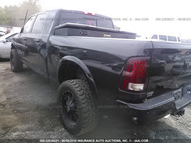 3C6UR5NLXEG320735 - 2014 RAM 2500 LARAMIE BLACK photo 3