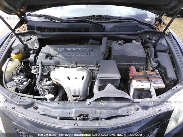 4T1BE46K78U248045 - 2008 TOYOTA CAMRY CE/LE/XLE/SE BLACK photo 10