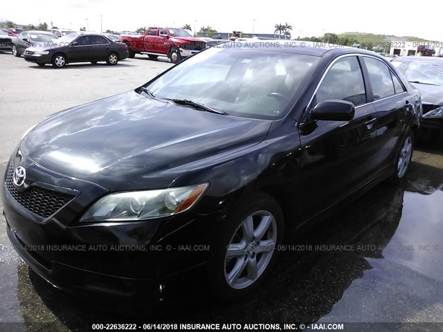 4T1BE46K78U248045 - 2008 TOYOTA CAMRY CE/LE/XLE/SE BLACK photo 2