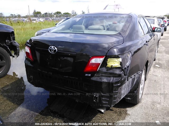 4T1BE46K78U248045 - 2008 TOYOTA CAMRY CE/LE/XLE/SE BLACK photo 6
