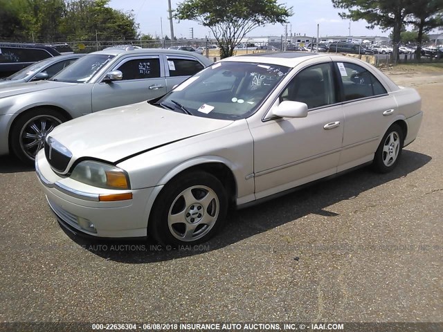 1LNHM87A1YY921964 - 2000 LINCOLN LS CREAM photo 2