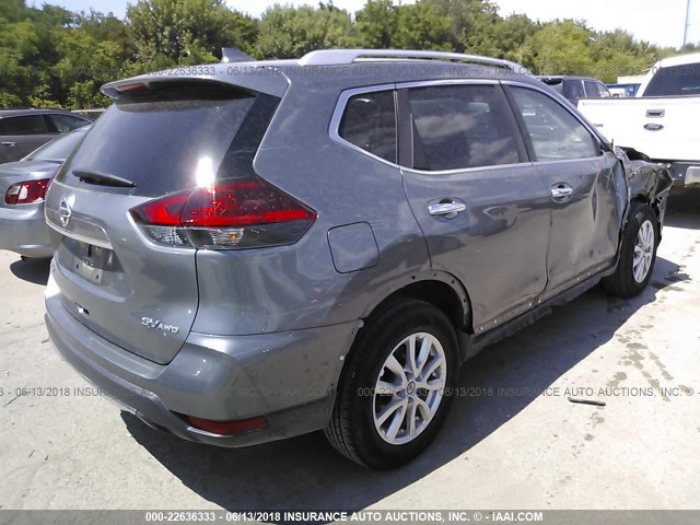 KNMAT2MV4HP541486 - 2017 NISSAN ROGUE S/SV GRAY photo 4