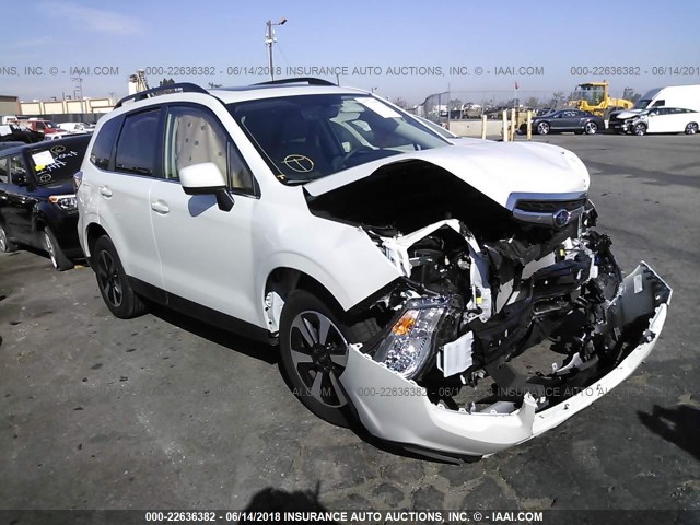 JF2SJAJC5JH442670 - 2018 SUBARU FORESTER 2.5I LIMITED WHITE photo 1