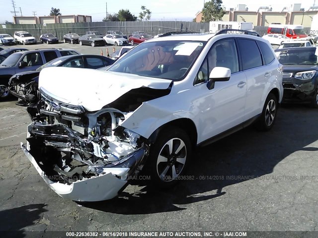 JF2SJAJC5JH442670 - 2018 SUBARU FORESTER 2.5I LIMITED WHITE photo 2