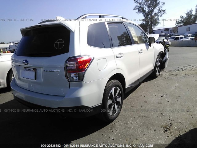 JF2SJAJC5JH442670 - 2018 SUBARU FORESTER 2.5I LIMITED WHITE photo 4