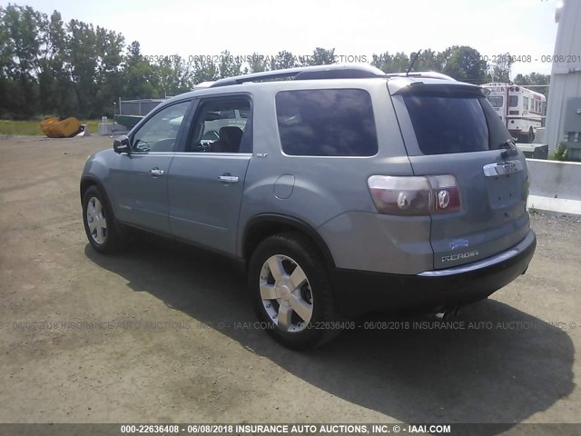 1GKEV23727J139888 - 2007 GMC ACADIA SLT-1 GRAY photo 3