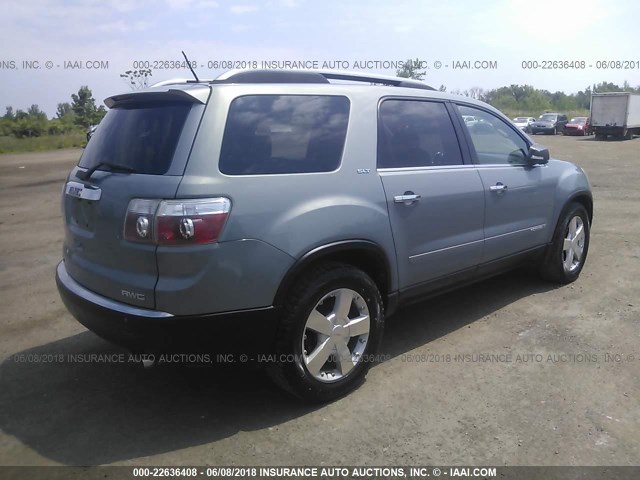 1GKEV23727J139888 - 2007 GMC ACADIA SLT-1 GRAY photo 4