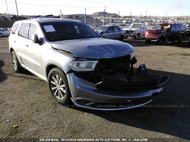 1C4SDHFTXEC482978 - 2014 DODGE DURANGO SSV SILVER photo 1