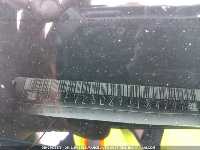 5GAEV23D89J184792 - 2009 BUICK ENCLAVE CXL 青绿色 照片 9