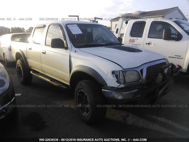 5TEGN92NX1Z871518 - 2001 TOYOTA TACOMA DOUBLE CAB PRERUNNER WHITE photo 1