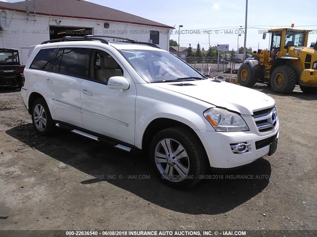 4JGBF71E87A151601 - 2007 MERCEDES-BENZ GL 450 4MATIC WHITE photo 1