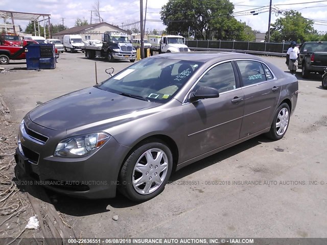 1G1ZB5E0XCF313347 - 2012 CHEVROLET MALIBU LS 灰色 照片 2