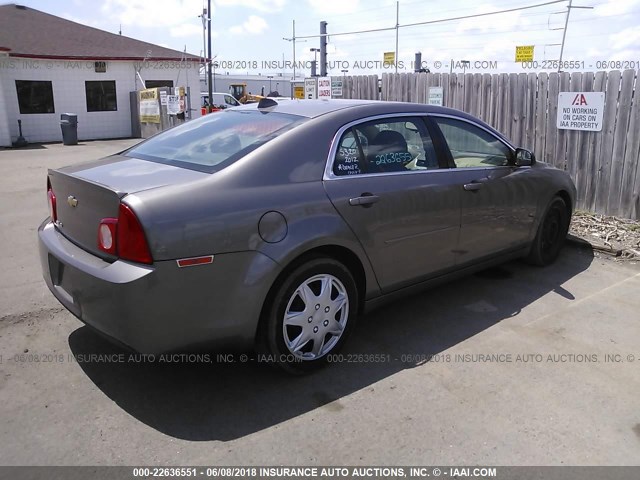 1G1ZB5E0XCF313347 - 2012 CHEVROLET MALIBU LS 灰色 照片 4