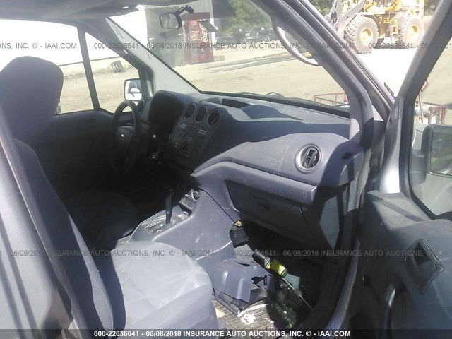 NM0LS6AN6AT033764 - 2010 FORD TRANSIT CONNECT XL SILVER photo 5