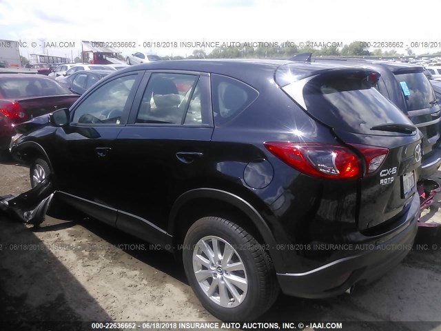 JM3KE2BY3G0783356 - 2016 MAZDA CX-5 SPORT BLACK photo 3