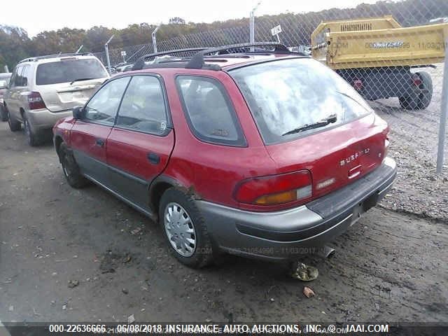 JF1GF4857TH814078 - 1996 SUBARU IMPREZA OUTBACK RED photo 3