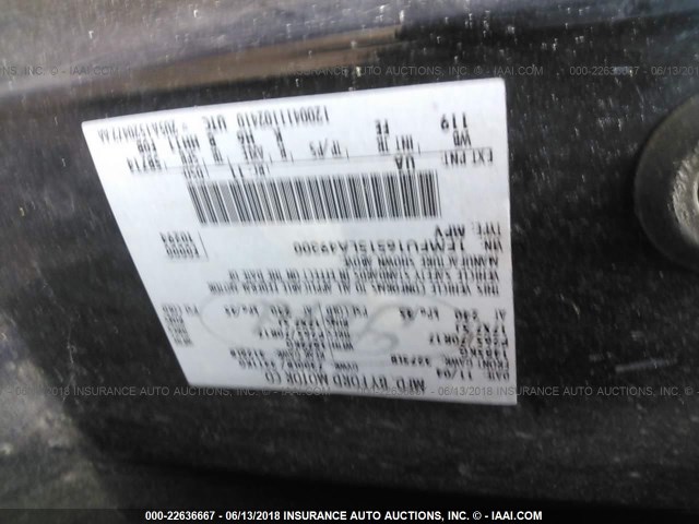 1FMFU16515LA49300 - 2005 FORD EXPEDITION XLT შავი ფოტო 9