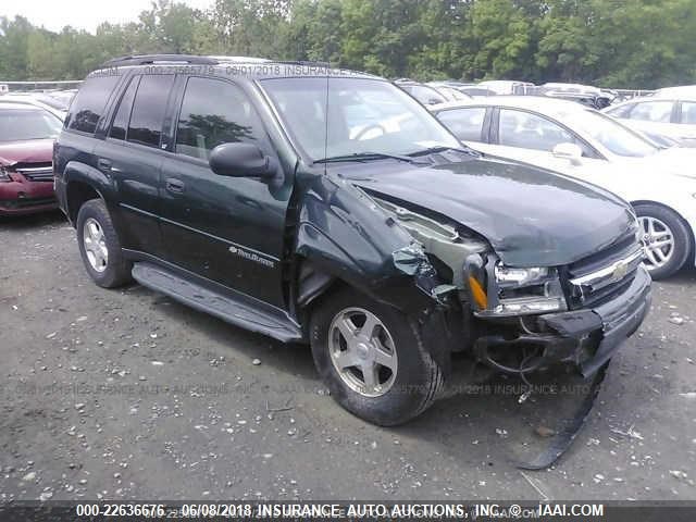 1GNDT13S732378568 - 2003 CHEVROLET TRAILBLAZER  GREEN photo 1