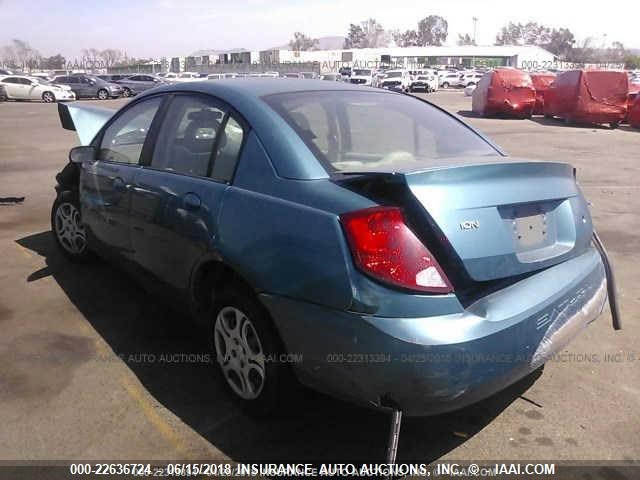 1G8AJ54F45Z137209 - 2005 SATURN ION LEVEL 2 BLUE photo 3