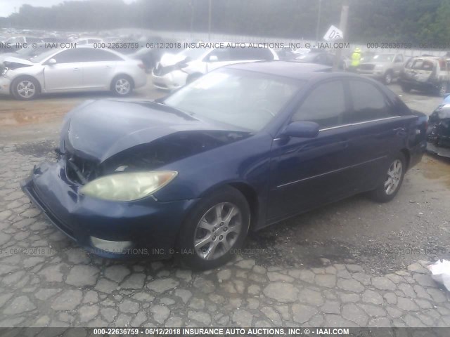 4T1BF30K95U104234 - 2005 TOYOTA CAMRY LE/XLE/SE 蓝色 照片 2
