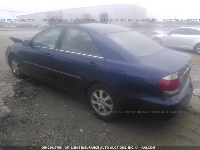 4T1BF30K95U104234 - 2005 TOYOTA CAMRY LE/XLE/SE 蓝色 照片 3