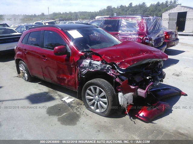 JA4AR4AU8BZ009234 - 2011 MITSUBISHI OUTLANDER SPORT SE RED photo 1