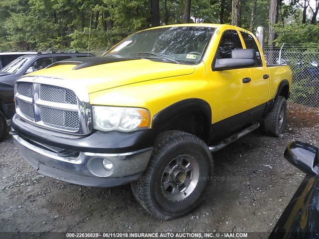 3D7KS28CX5G807423 - 2005 DODGE RAM 2500 ST/SLT 黄色 照片 2