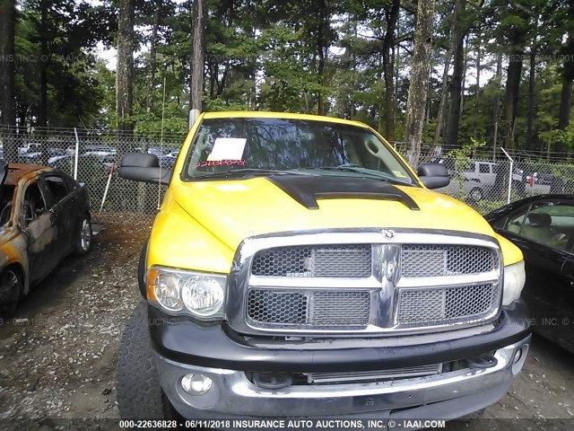 3D7KS28CX5G807423 - 2005 DODGE RAM 2500 ST/SLT YELLOW photo 6