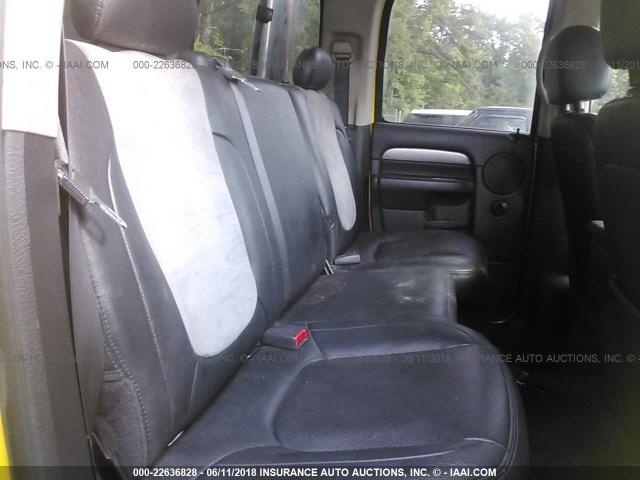 3D7KS28CX5G807423 - 2005 DODGE RAM 2500 ST/SLT 黄色 照片 8