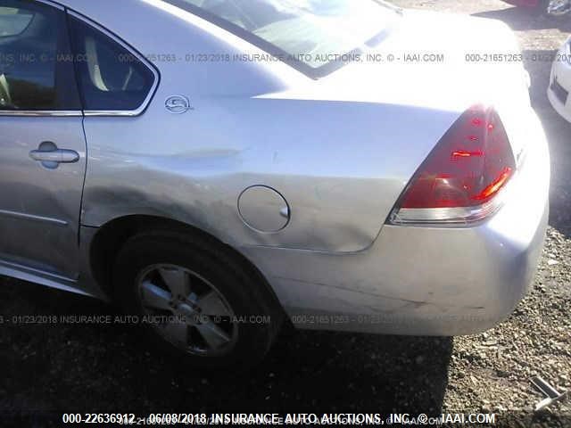 2G1WT57K191166897 - 2009 CHEVROLET IMPALA 1LT SILVER photo 6