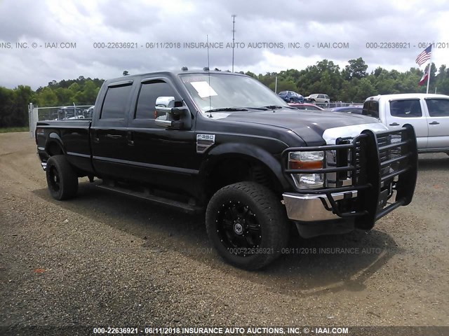 1FTWW3BR6AEB33047 - 2010 FORD F350 SUPER DUTY BLACK photo 1