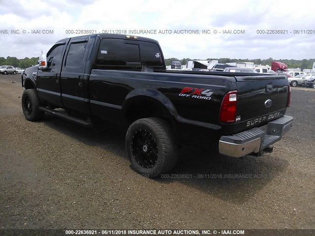 1FTWW3BR6AEB33047 - 2010 FORD F350 SUPER DUTY BLACK photo 3