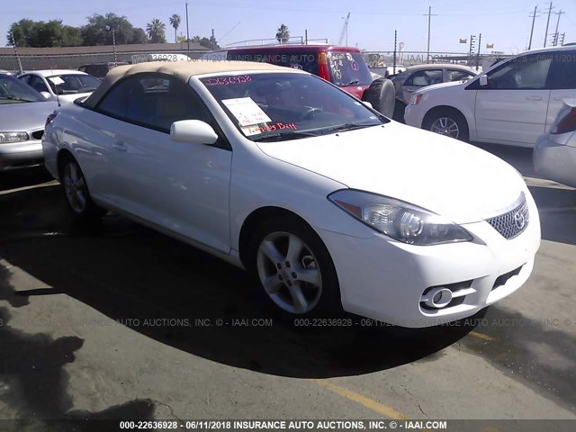 4T1FA38P88U159276 - 2008 TOYOTA CAMRY SOLARA SE/SLE/SPORT WHITE photo 1