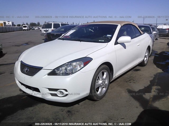 4T1FA38P88U159276 - 2008 TOYOTA CAMRY SOLARA SE/SLE/SPORT WHITE photo 2