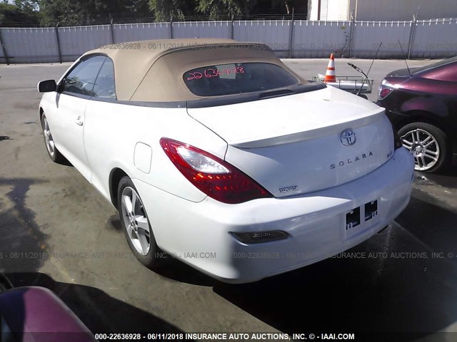 4T1FA38P88U159276 - 2008 TOYOTA CAMRY SOLARA SE/SLE/SPORT WHITE photo 3