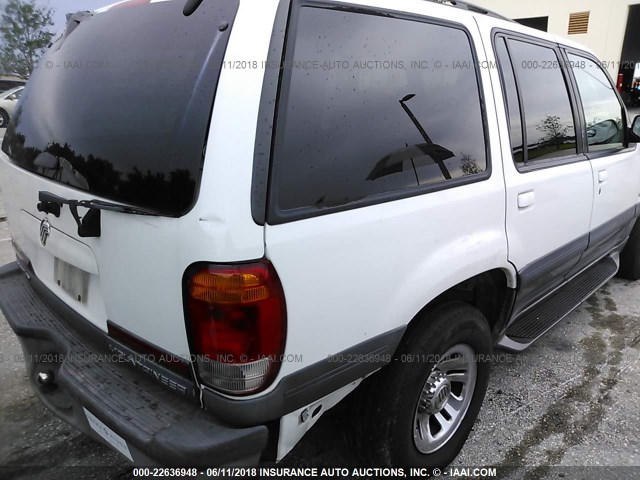 4M2ZU52P7XUJ11970 - 1999 MERCURY MOUNTAINEER  WHITE photo 6