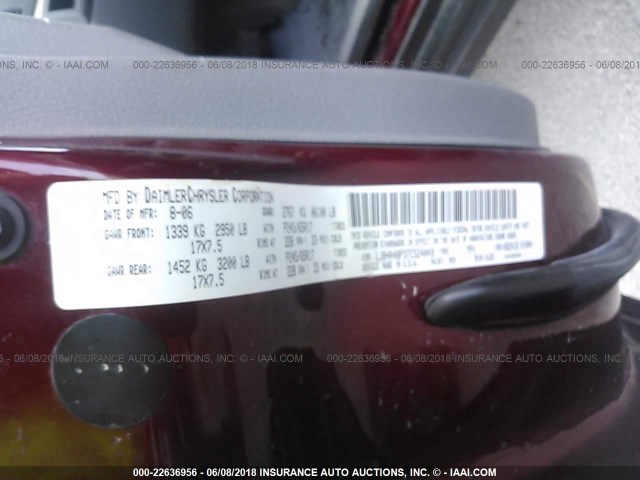 1J8HR48P37C524049 - 2007 JEEP GRAND CHEROKEE LAREDO/COLUMBIA/FREEDOM RED photo 9