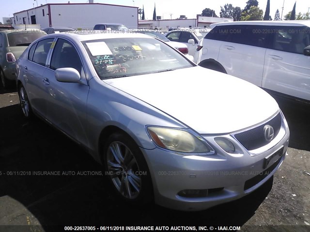 JTHBC96S375000454 - 2007 LEXUS GS 450H SILVER photo 1