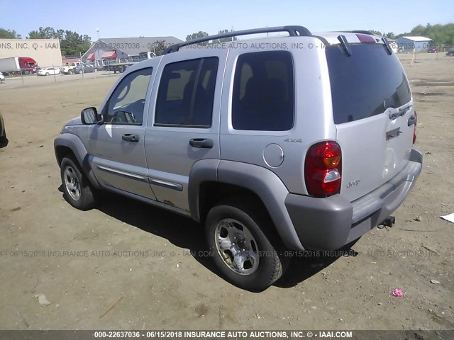 1J4GL48K22W238266 - 2002 JEEP LIBERTY SPORT GRAY photo 3