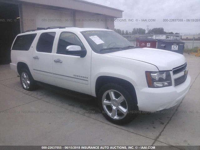 1GNSKKE71DR312244 - 2013 CHEVROLET SUBURBAN K1500 LTZ WHITE photo 1