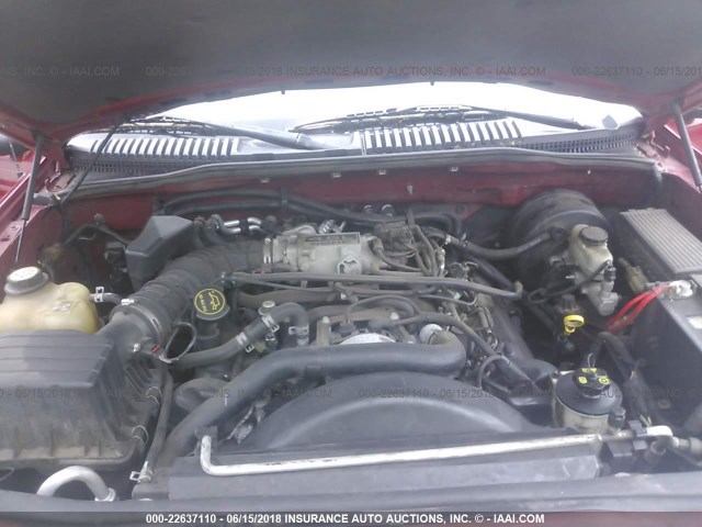 1FMZU63W64UC30781 - 2004 FORD EXPLORER XLT/XLT SPORT/NBX RED photo 10