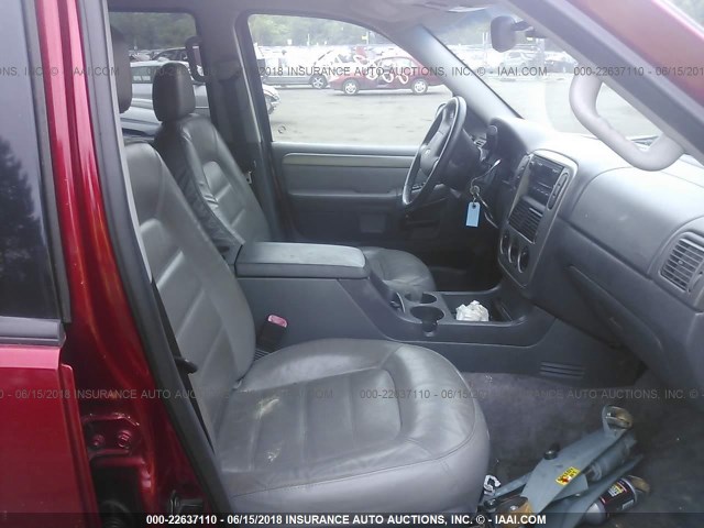 1FMZU63W64UC30781 - 2004 FORD EXPLORER XLT/XLT SPORT/NBX RED photo 5