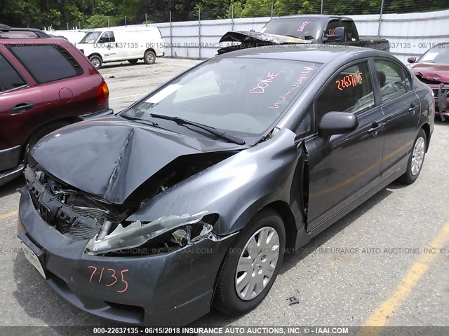 19XFA1F30AE060383 - 2010 HONDA CIVIC VP GRAY photo 2