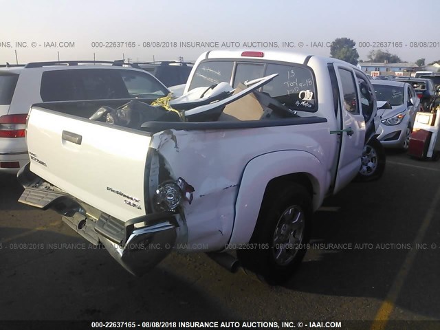 5TFJX4GN1DX023860 - 2013 TOYOTA TACOMA DOUBLE CAB თეთრი ფოტო 4