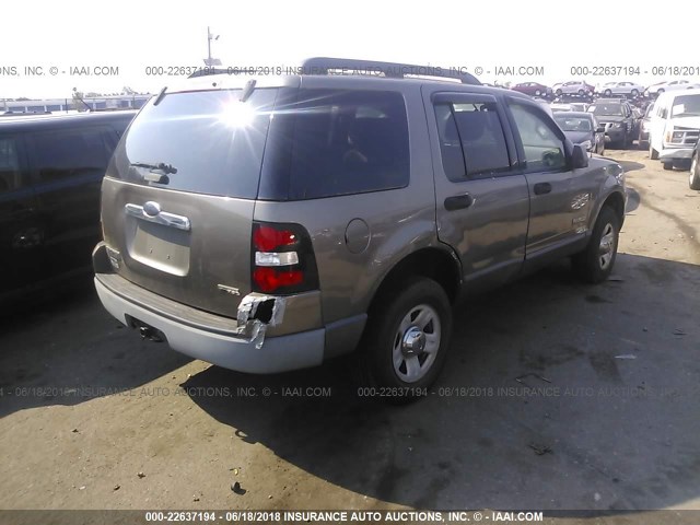 1FMEU72E56UB37900 - 2006 FORD EXPLORER XLS TAN photo 4