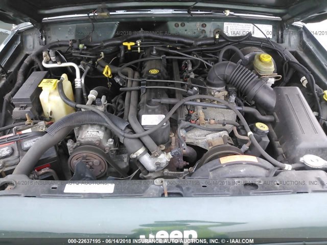 1J4FF68S6XL592315 - 1999 JEEP CHEROKEE SPORT/CLASSIC GREEN photo 10