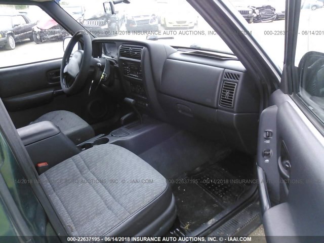 1J4FF68S6XL592315 - 1999 JEEP CHEROKEE SPORT/CLASSIC მწვანე ფოტო 5